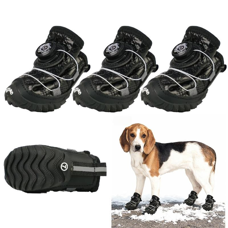 Dog Shoes for Large Small Medium Dogs, Breathable Mesh Dog Boots & Paw Protectors for Summer Hot Pavement Winter Snow, Secure-Fitting Waterproof Anti-Slip Dog Booties for Hiking Hardwood Floors
