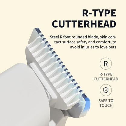 Rechargeable Pet Hair Trimmer Kit, Pet Paw Trimmer, Cordless Quiet Dog Trimmer for Grooming with LED Light, Small Dog Grooming Clippers for Dogs & Cats, Pet Grooming Tool,Waterproof, Low Noise Pet Shaver