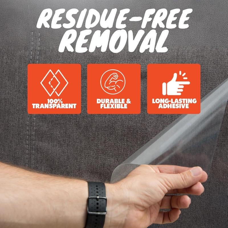 AISOON 12 Pack anti Cat Scratch Furniture Protector, Couch Protector from Cat Claws - Heavy-Duty, Easy-To-Apply Scratching Deterrent and Shield for Sofa Corners, Walls, Doors- with 50 Twist Pins