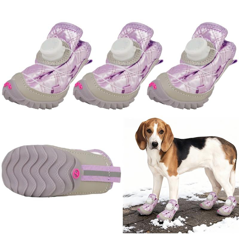 Dog Shoes for Large Small Medium Dogs, Breathable Mesh Dog Boots & Paw Protectors for Summer Hot Pavement Winter Snow, Secure-Fitting Waterproof Anti-Slip Dog Booties for Hiking Hardwood Floors